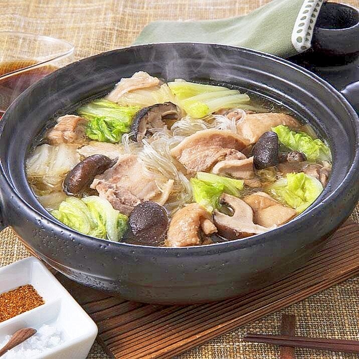 麺つゆで簡単♪「あごだしつゆ」のピェンロー鍋風